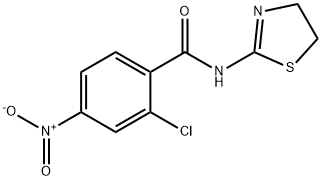 2-chloro-N-(4,5-dihydro-1,3-thiazol-2-yl)-4-nitrobenzamide Struktur