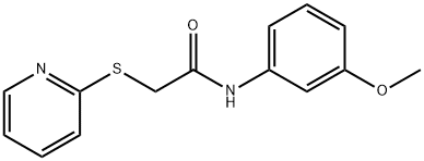 N-(3-methoxyphenyl)-2-pyridin-2-ylsulfanylacetamide Struktur