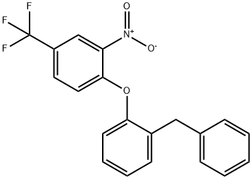 1-(2-benzylphenoxy)-2-nitro-4-(trifluoromethyl)benzene Struktur