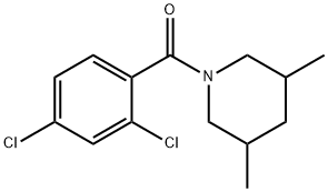 (2,4-dichlorophenyl)-(3,5-dimethylpiperidin-1-yl)methanone Struktur