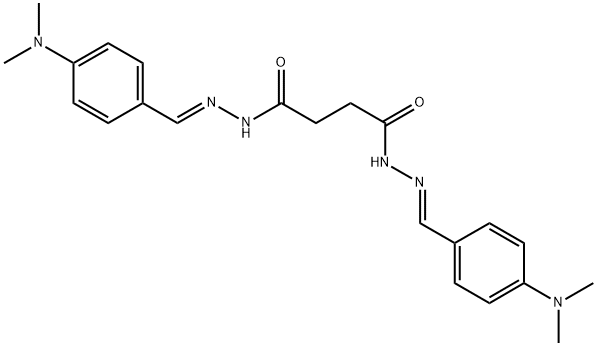 N,N'-bis[(E)-[4-(dimethylamino)phenyl]methylideneamino]butanediamide Struktur