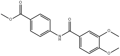 methyl 4-[(3,4-dimethoxybenzoyl)amino]benzoate Struktur