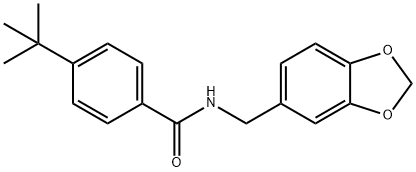 N-(1,3-benzodioxol-5-ylmethyl)-4-tert-butylbenzamide Struktur