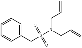 1-phenyl-N,N-bis(prop-2-enyl)methanesulfonamide Struktur