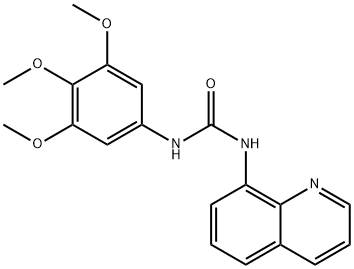 1-quinolin-8-yl-3-(3,4,5-trimethoxyphenyl)urea Struktur