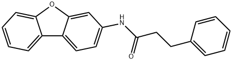 N-dibenzofuran-3-yl-3-phenylpropanamide Struktur