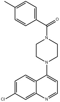 [4-(7-chloroquinolin-4-yl)piperazin-1-yl]-(4-methylphenyl)methanone Struktur