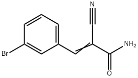 (Z)-3-(3-bromophenyl)-2-cyanoprop-2-enamide Struktur