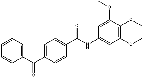 4-benzoyl-N-(3,4,5-trimethoxyphenyl)benzamide Struktur