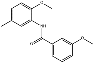 3-methoxy-N-(2-methoxy-5-methylphenyl)benzamide Struktur