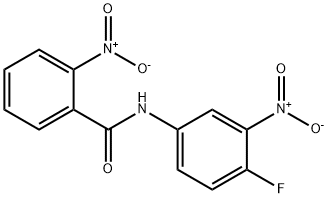 N-(4-fluoro-3-nitrophenyl)-2-nitrobenzamide Struktur