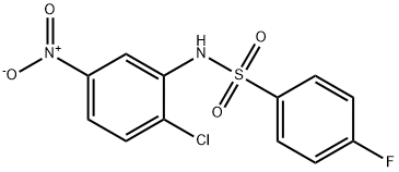 N-(2-chloro-5-nitrophenyl)-4-fluorobenzenesulfonamide Struktur