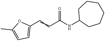 (E)-N-cycloheptyl-3-(5-methylfuran-2-yl)prop-2-enamide Struktur