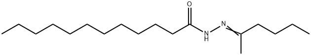 N-[(E)-hexan-2-ylideneamino]dodecanamide Struktur