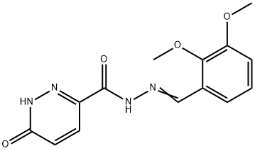 N-[(E)-(2,3-dimethoxyphenyl)methylideneamino]-6-oxo-1H-pyridazine-3-carboxamide Struktur