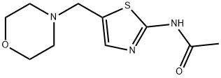 N-[5-(morpholin-4-ylmethyl)-1,3-thiazol-2-yl]acetamide Struktur