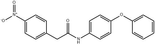 2-(4-nitrophenyl)-N-(4-phenoxyphenyl)acetamide Struktur