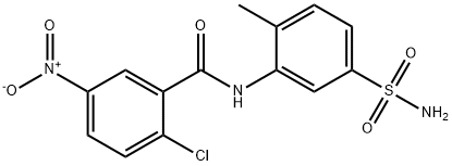 2-chloro-N-(2-methyl-5-sulfamoylphenyl)-5-nitrobenzamide Struktur