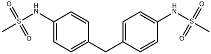 N-[4-[[4-(methanesulfonamido)phenyl]methyl]phenyl]methanesulfonamide Struktur