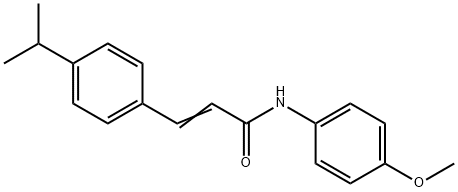 (E)-N-(4-methoxyphenyl)-3-(4-propan-2-ylphenyl)prop-2-enamide Struktur