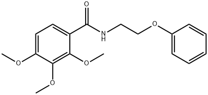 2,3,4-trimethoxy-N-(2-phenoxyethyl)benzamide Struktur