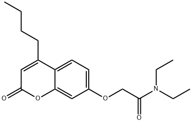 2-(4-butyl-2-oxochromen-7-yl)oxy-N,N-diethylacetamide Struktur