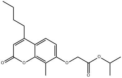 propan-2-yl 2-(4-butyl-8-methyl-2-oxochromen-7-yl)oxyacetate Struktur