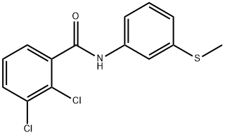 2,3-dichloro-N-(3-methylsulfanylphenyl)benzamide Struktur