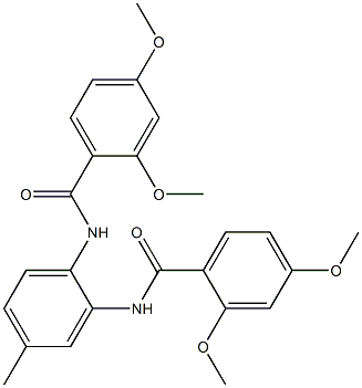 N-[2-[(2,4-dimethoxybenzoyl)amino]-4-methylphenyl]-2,4-dimethoxybenzamide Structure