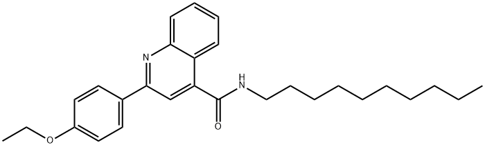 N-decyl-2-(4-ethoxyphenyl)quinoline-4-carboxamide Struktur