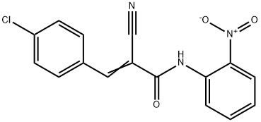 (E)-3-(4-chlorophenyl)-2-cyano-N-(2-nitrophenyl)prop-2-enamide Struktur