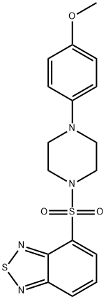 4-[4-(4-methoxyphenyl)piperazin-1-yl]sulfonyl-2,1,3-benzothiadiazole Struktur