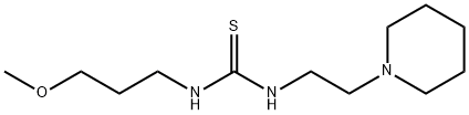 1-(3-methoxypropyl)-3-(2-piperidin-1-ylethyl)thiourea Struktur