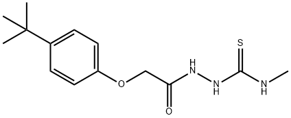 1-[[2-(4-tert-butylphenoxy)acetyl]amino]-3-methylthiourea Struktur