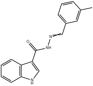 N-[(E)-(3-methylphenyl)methylideneamino]-1H-indole-3-carboxamide Struktur