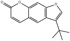 3-tert-butylfuro[3,2-g]chromen-7-one Struktur