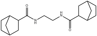 N-[2-(bicyclo[2.2.1]heptane-3-carbonylamino)ethyl]bicyclo[2.2.1]heptane-3-carboxamide Struktur