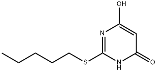 4-hydroxy-2-pentylsulfanyl-1H-pyrimidin-6-one, 489403-70-5, 結(jié)構(gòu)式