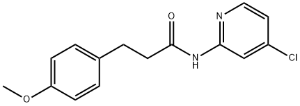 N-(4-chloropyridin-2-yl)-3-(4-methoxyphenyl)propanamide Struktur