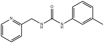 1-(3-methylphenyl)-3-(pyridin-2-ylmethyl)urea Struktur