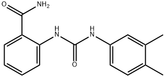 2-[(3,4-dimethylphenyl)carbamoylamino]benzamide Struktur