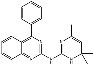 4-phenyl-N-(4,4,6-trimethyl-1H-pyrimidin-2-yl)quinazolin-2-amine Struktur