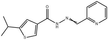 5-propan-2-yl-N-[(E)-pyridin-2-ylmethylideneamino]thiophene-3-carboxamide Struktur