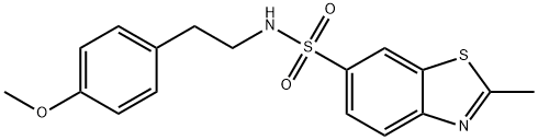 N-[2-(4-methoxyphenyl)ethyl]-2-methyl-1,3-benzothiazole-6-sulfonamide Struktur