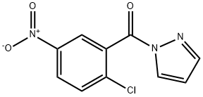 (2-chloro-5-nitrophenyl)-pyrazol-1-ylmethanone Struktur