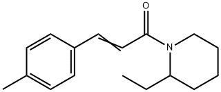 (E)-1-(2-ethylpiperidin-1-yl)-3-(4-methylphenyl)prop-2-en-1-one Struktur