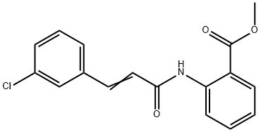 methyl 2-[[(E)-3-(3-chlorophenyl)prop-2-enoyl]amino]benzoate Struktur