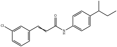 (E)-N-(4-butan-2-ylphenyl)-3-(3-chlorophenyl)prop-2-enamide Struktur