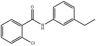 2-chloro-N-(3-ethylphenyl)benzamide Struktur