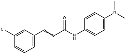 (E)-3-(3-chlorophenyl)-N-[4-(dimethylamino)phenyl]prop-2-enamide Structure